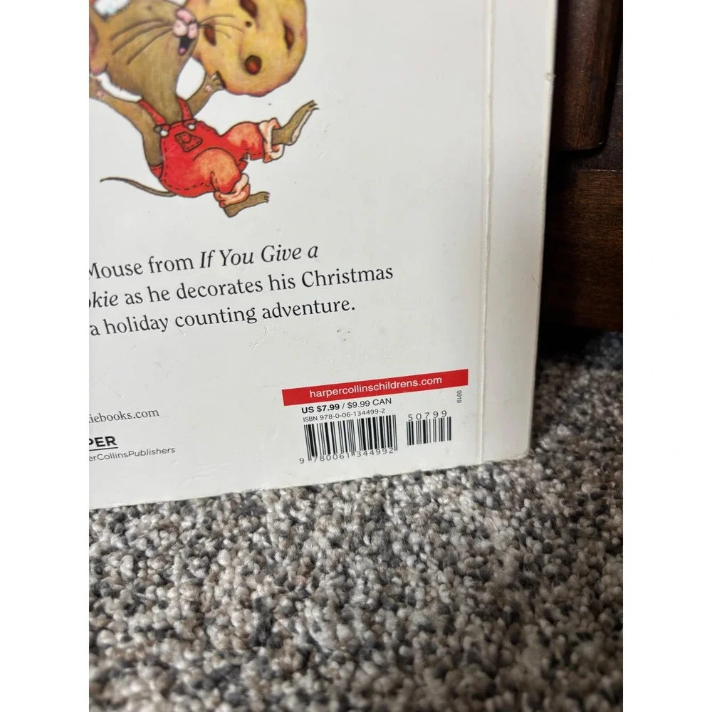 Merry Christmas Mouse Board Book Laura Numeroff Felicia Bond Holiday Counting